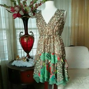 Nanette Lepore silk layered dress